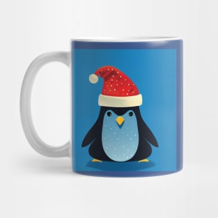 Spotty Dotty Penguin in Santa Hat Mug